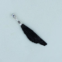 Black Tourmaline Sterling Silver Pendant