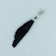 Black Tourmaline Sterling Silver Pendant
