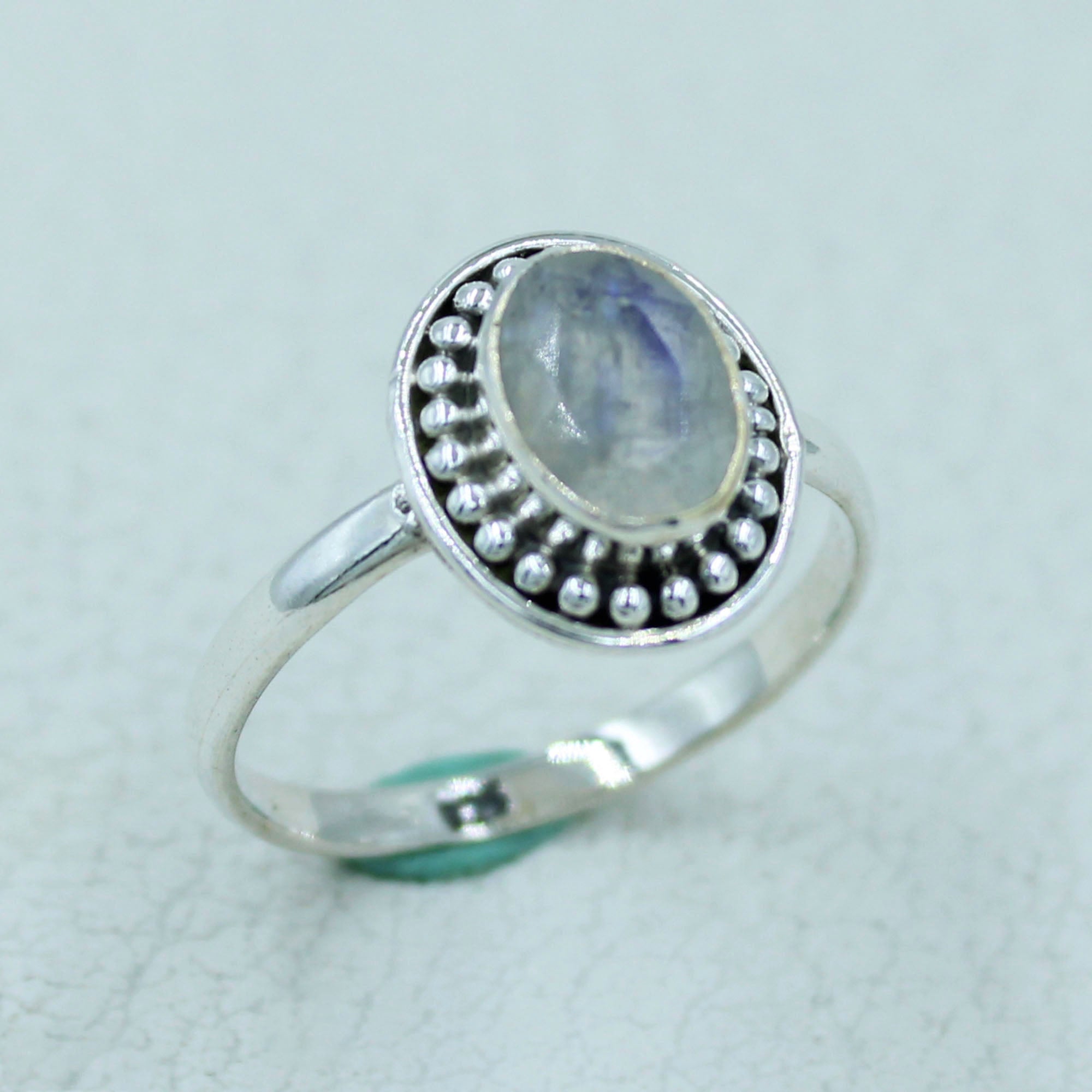 Moonstone Delicate Ring, Gift for Her