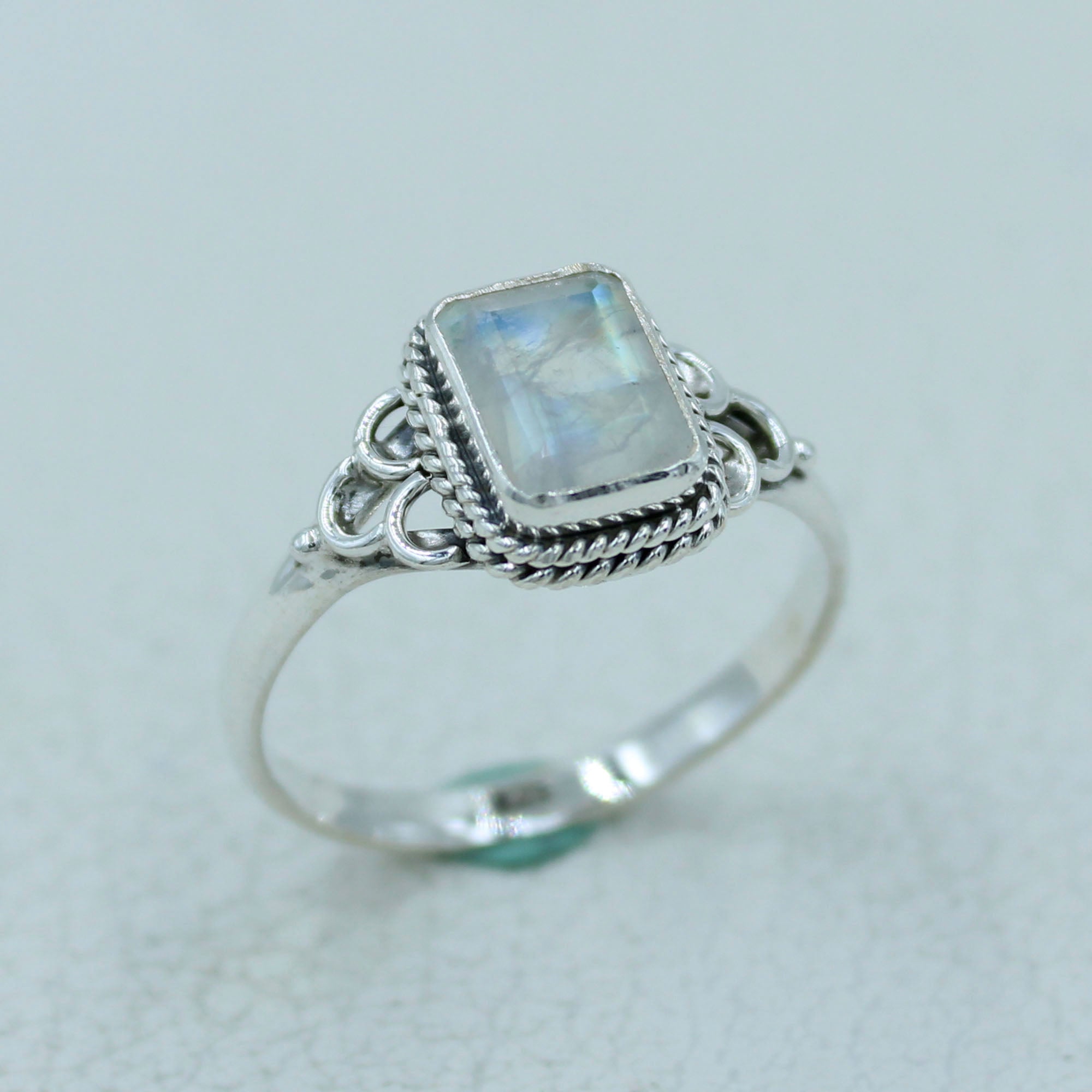 Moonstone Sterling Silver Designer Ring