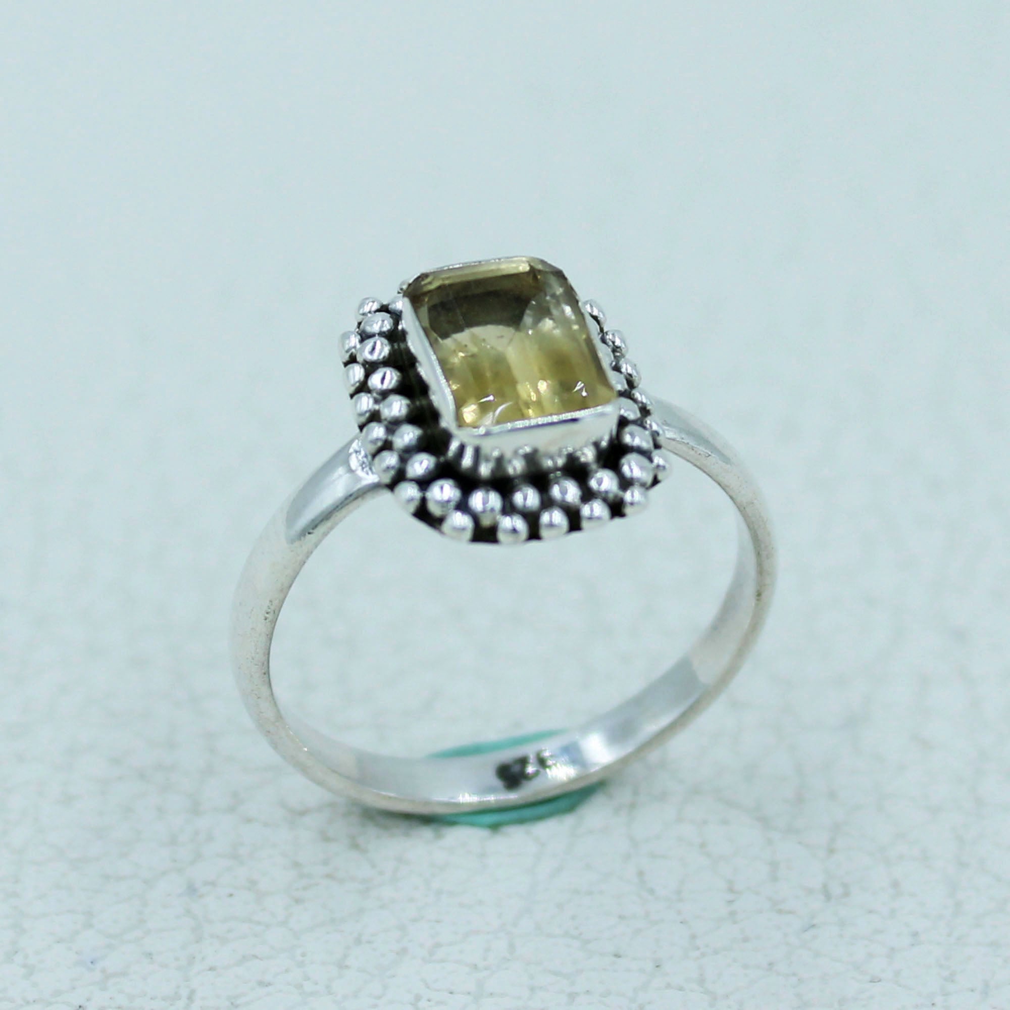 Citrine Sterling Silver Ring