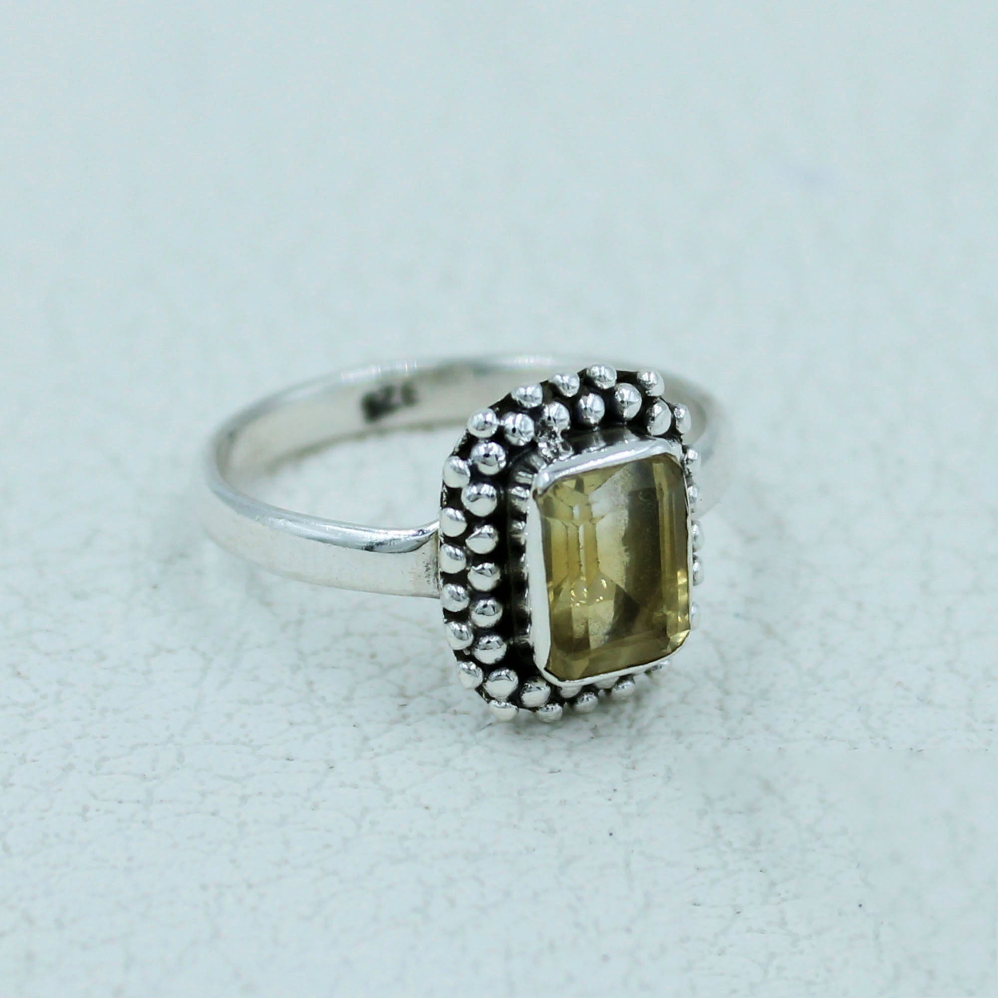 Citrine Sterling Silver Ring