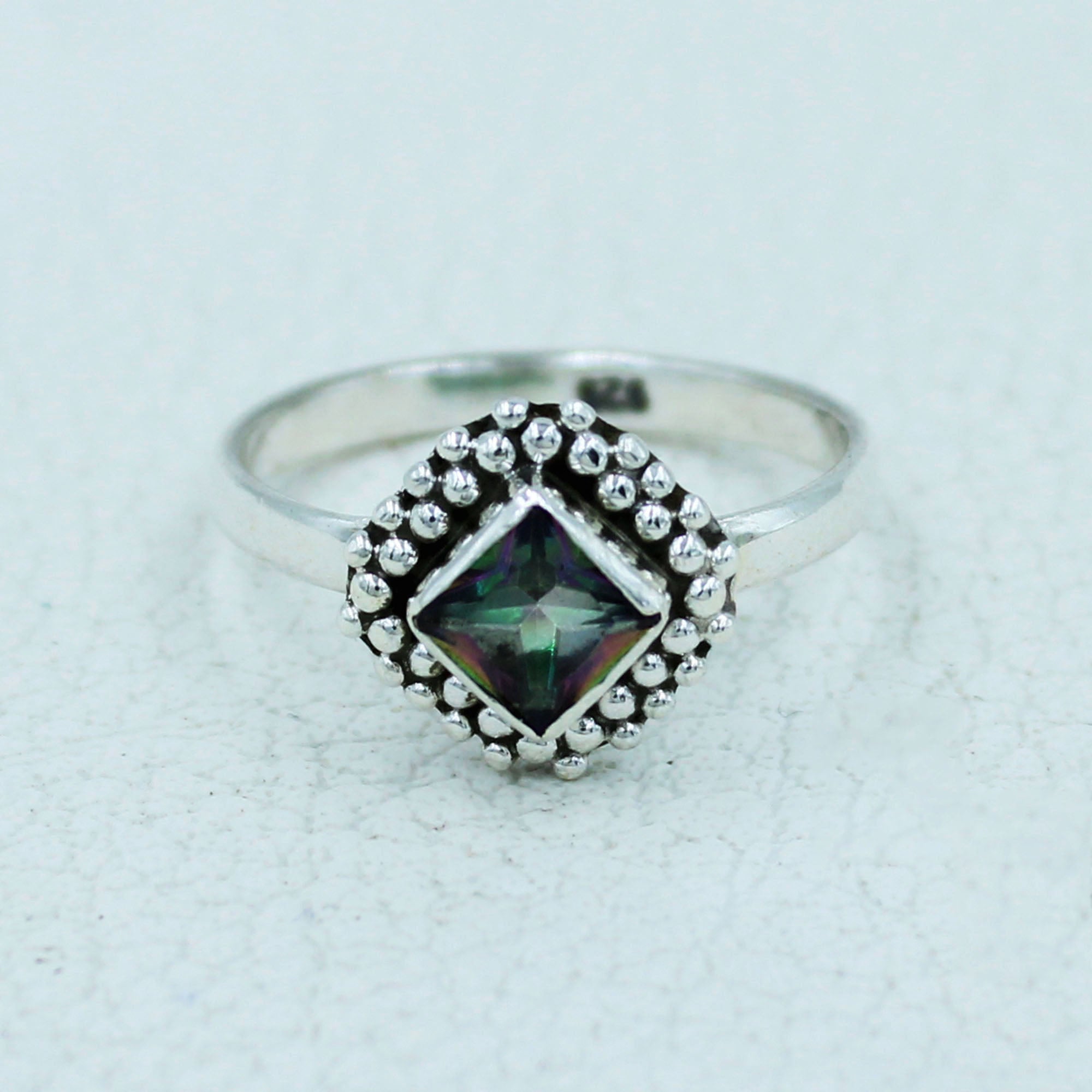 Mystic Quartz 925 Silver Ring