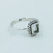 Clear Crystal Quartz 925 Silver Ring
