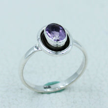 Purple Amethyst Sterling Silver Ring