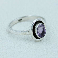 Purple Amethyst Sterling Silver Ring