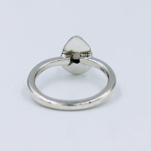 Ethiopian Opal gemstone 925 Sterling Silver Handmade Pear Shape Silver Ring Size 8