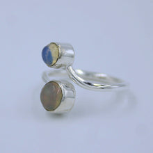 Ethiopian Opal Silver 925 Sterling Silver Women's Ring Size 8