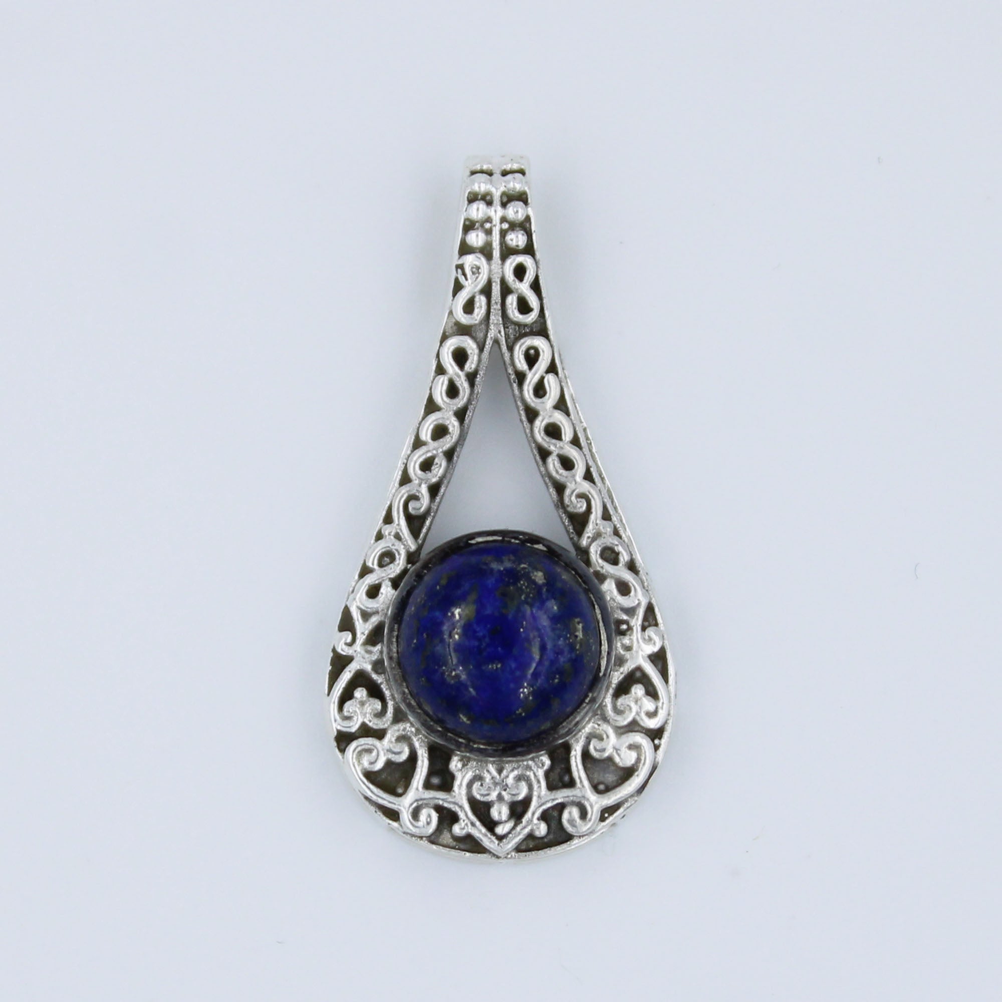Natural Lapis lazuli 925 Sterling Silver jewelry Handmade Designer Pendant