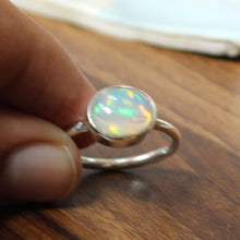 Ethiopian Opal 925 Sterling Silver Ring - Opal Jewelry