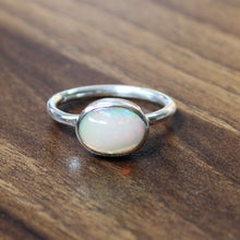 Ethiopian Opal 925 Sterling Silver Ring - Opal Jewelry