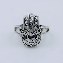 925 Sterling Silver Astrology Palm Ring, Palm Finger jewelry