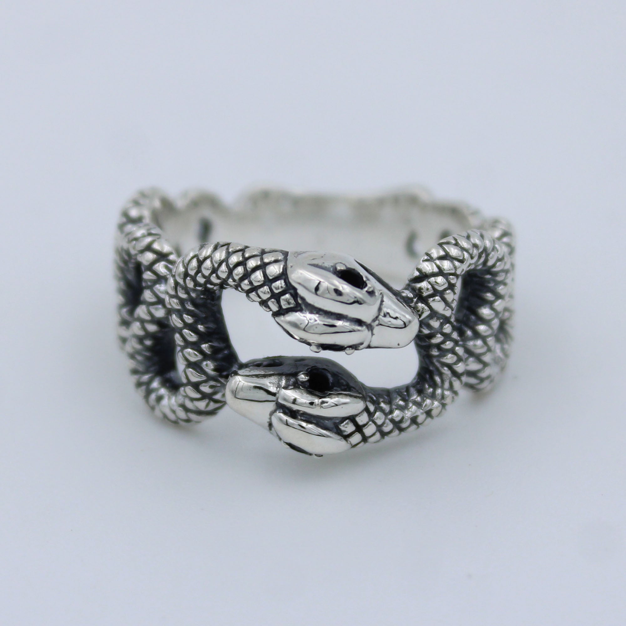 925 Sterling Silver Anaconda Snake Ring - Snake Jewelry