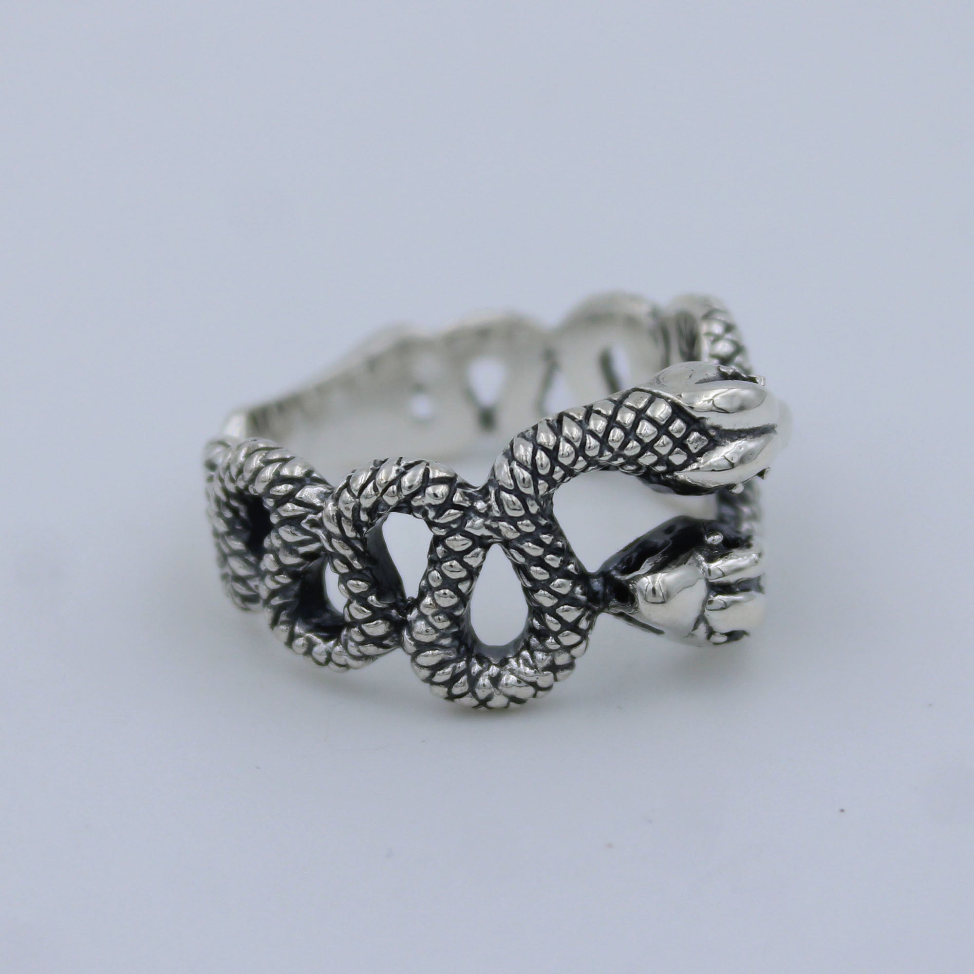925 Sterling Silver Anaconda Snake Ring - Snake Jewelry