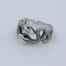 925 Sterling Silver Anaconda Snake Ring - Snake Jewelry