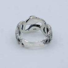 925 Sterling Silver Anaconda Snake Ring - Snake Jewelry