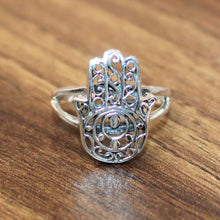 925 Sterling Silver Astrology Palm Ring, Palm Finger jewelry