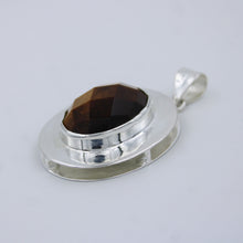 Amazing Large Tiger Eye 925 Silver Pendant