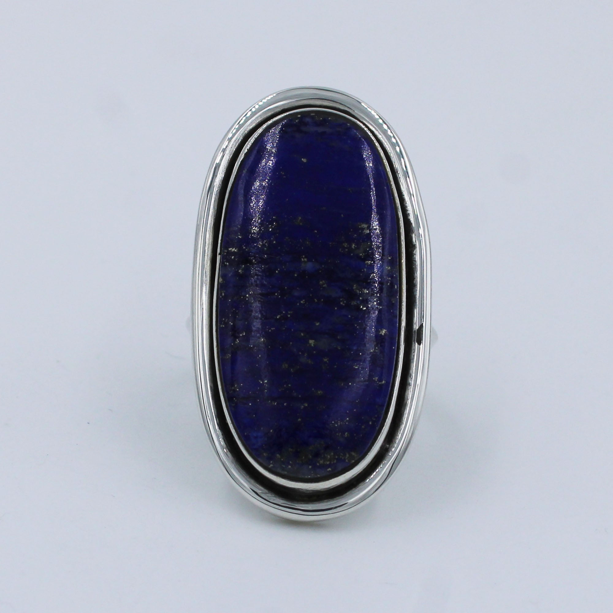 Lapis Lazuli Gemstone 925 Sterling Silver Designer Ring Christmas Gift