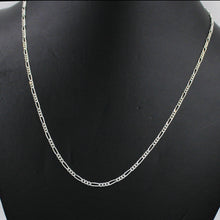925 Sterling Silver Figaro Chain for Women's Gift