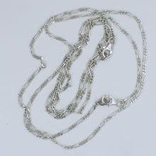 925 Sterling Silver Figaro Chain for Women's Gift