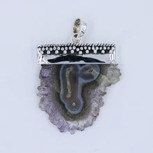 Amethyst Stalactite 925 Sterling Silver Pendant