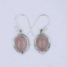 Natural Labradorite Gemstone Dangle Silver Earrings