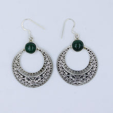 Vintage Sterling Silver Tiger Eye Dangle Earrings