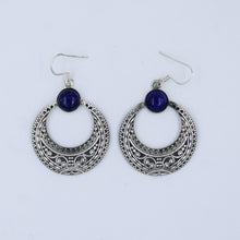 Vintage Sterling Silver Tiger Eye Dangle Earrings