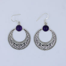 Vintage Sterling Silver Tiger Eye Dangle Earrings