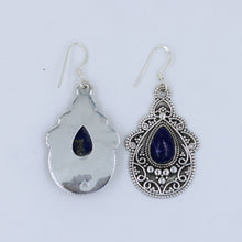 Lapis Lazuli Jewelry 925 Sterling Silver Designer Earrings