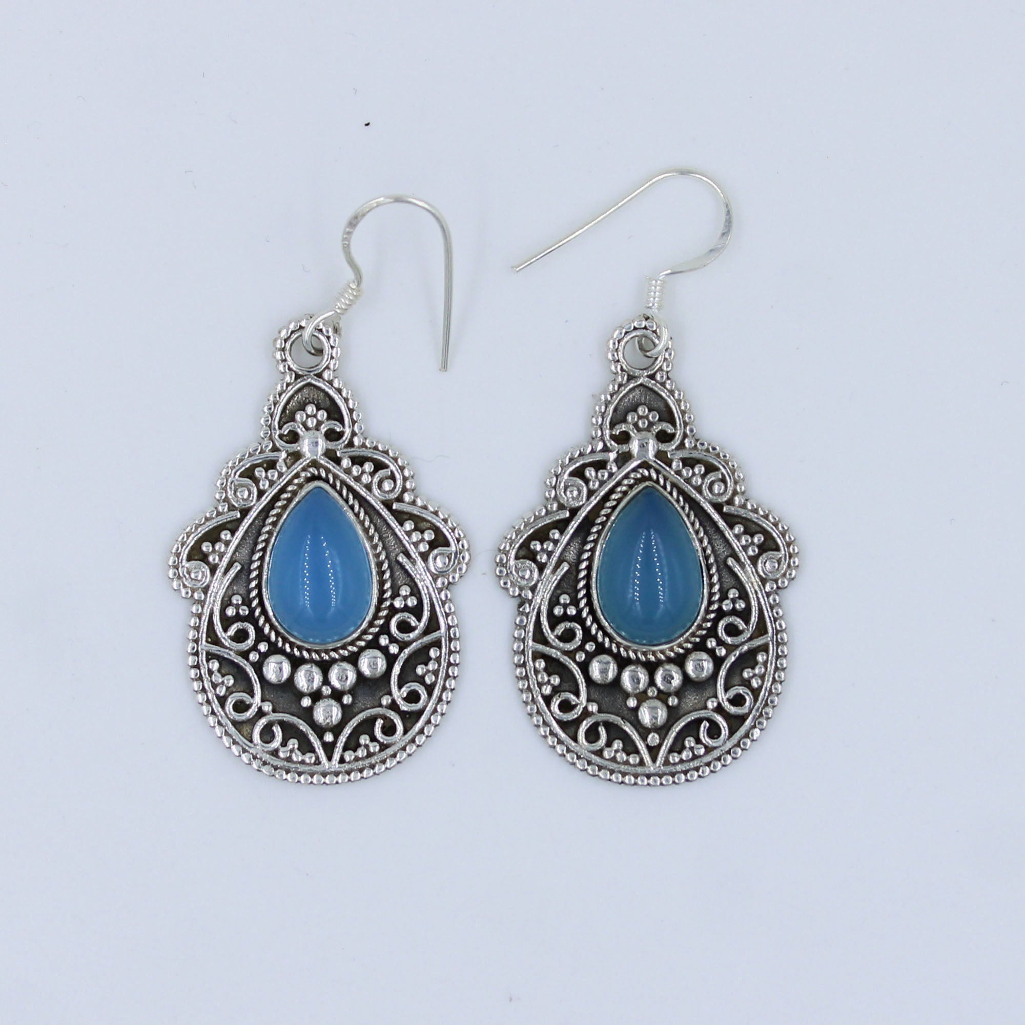 Lapis Lazuli Jewelry 925 Sterling Silver Designer Earrings