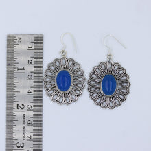 Chalcedony Cabochon 925 Sterling Silver Dangle Earrings