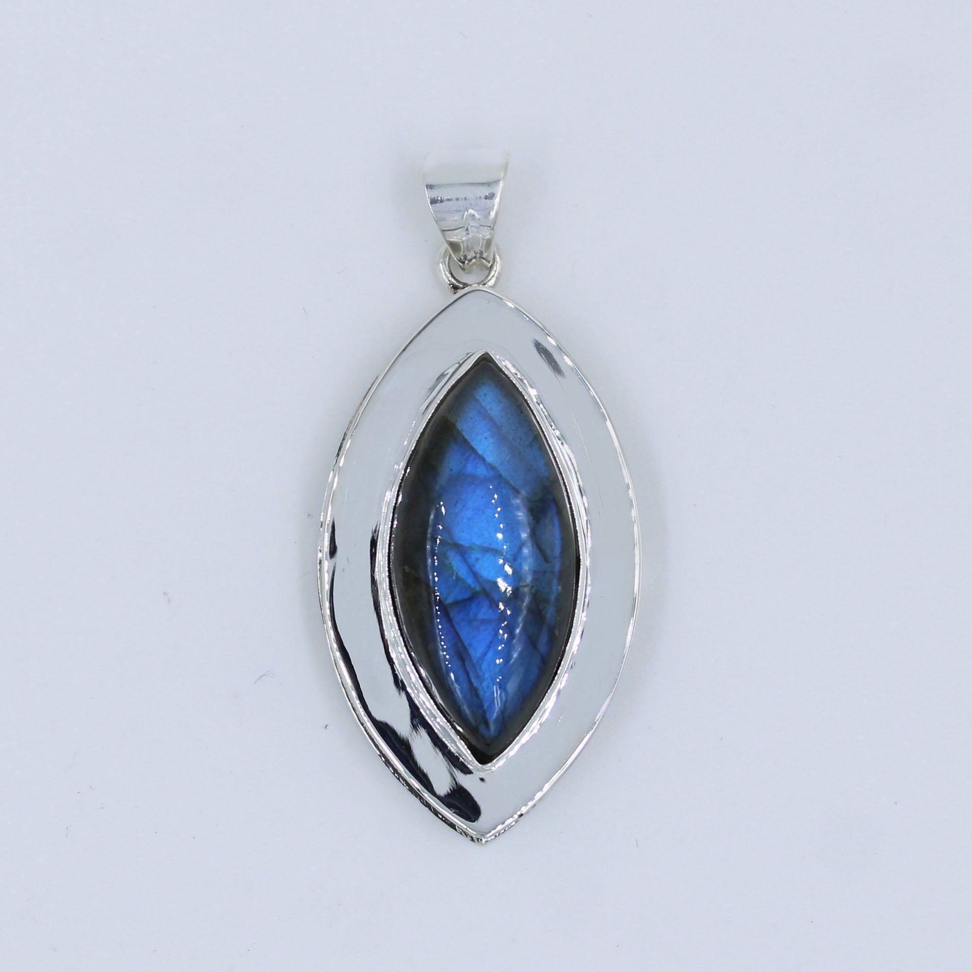 Labradorite Marquise Shape 925 Silver Jewelry Pendant