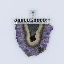 Amethyst Stalactite 925 Sterling Silver Pendant