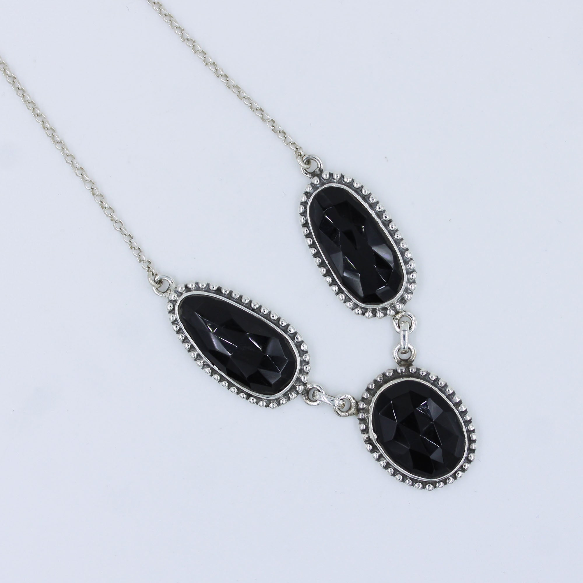 Buy Designer Black Onyx Women Chain Necklace