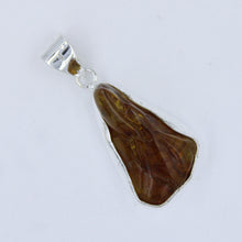 Natural Amber Quintessence 925 Sterling Silver Pendant