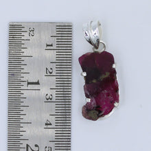 Pink Tourmaline Slice 925 Silver Pendant