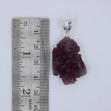 Pink Tourmaline Slice 925 Silver Pendant