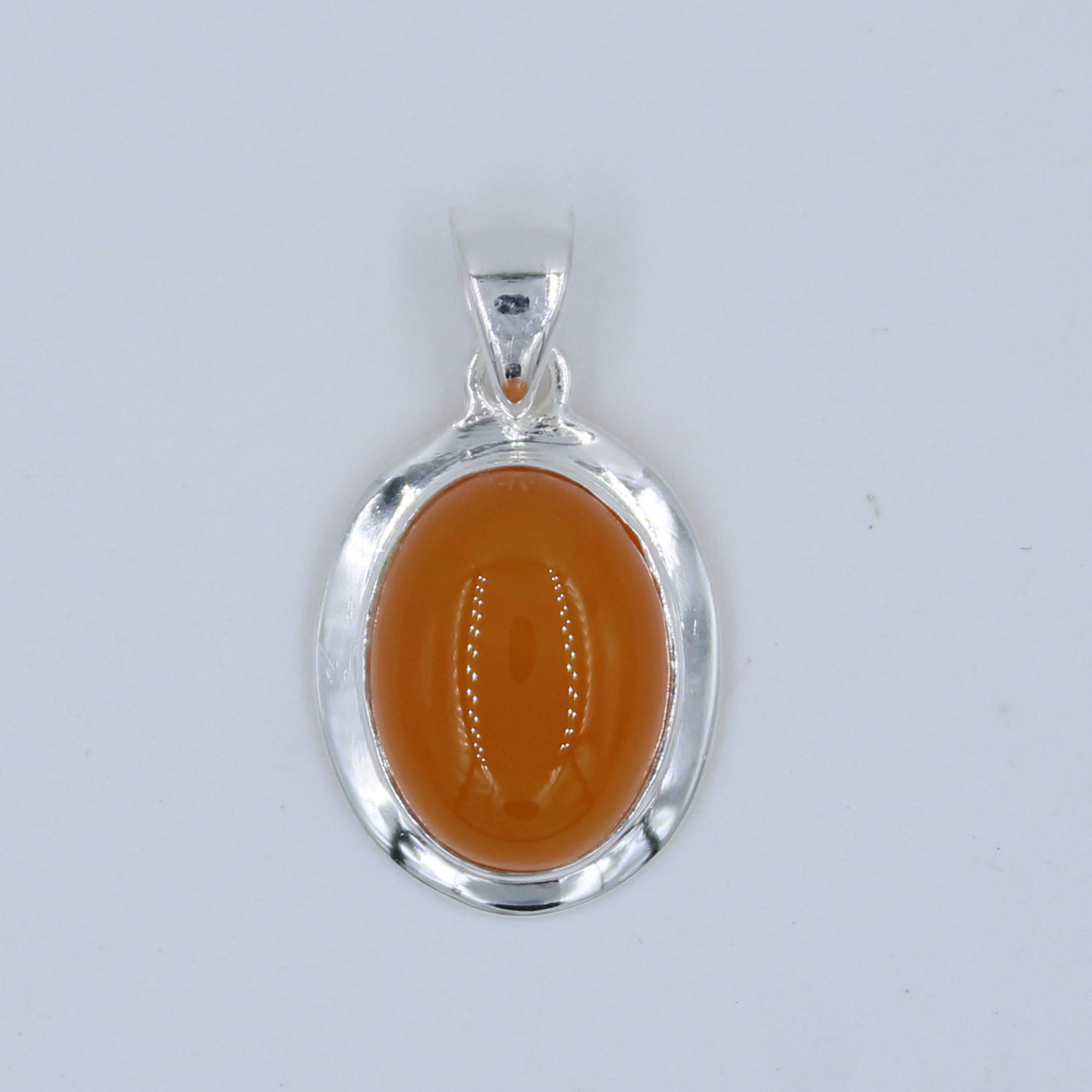 Carnelian Cabochon 925 Sterling Silver Ring