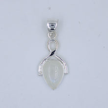 Orange Onyx Cabochon Sterling Silver Pendant