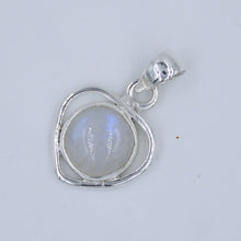 Round Amethyst Cabochon Sterling Silver Pendant