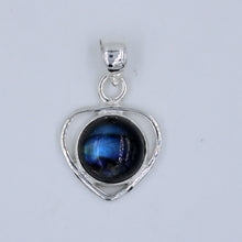 Round Amethyst Cabochon Sterling Silver Pendant