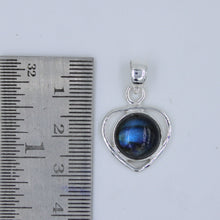 Round Amethyst Cabochon Sterling Silver Pendant