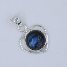 Round Amethyst Cabochon Sterling Silver Pendant