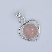 Round Amethyst Cabochon Sterling Silver Pendant