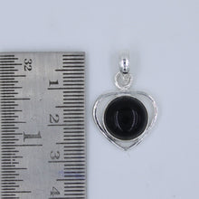 Round Amethyst Cabochon Sterling Silver Pendant