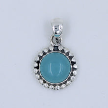 Chalcedony Cabochon 925 Sterling Silver Designer Pendant