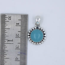 Chalcedony Cabochon 925 Sterling Silver Designer Pendant