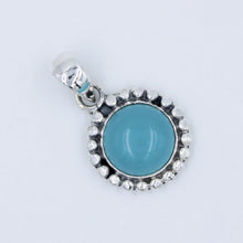 Chalcedony Cabochon 925 Sterling Silver Designer Pendant